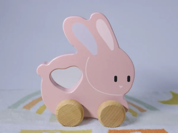 Carrito de Animal - Conejo Rosa - Oso Café