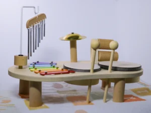 IMG_0328 Mesita Musical Montessori Para Bebé de Madera - Instrumental