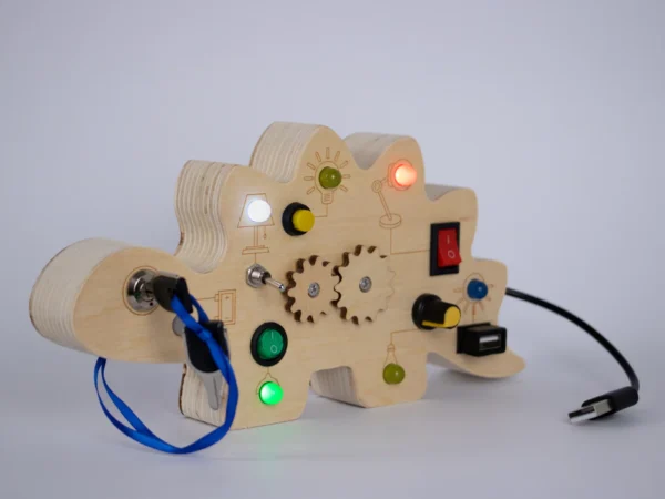 Tortuga Sensorial - Dinosaur Busy Board