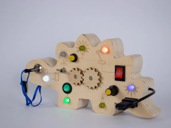Tortuga Sensorial - Dinosaur Busy Board