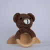 Sonaja de Osito Tejida Tipo Crochet