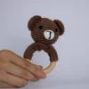 Sonaja de Osito Tejida Tipo Crochet