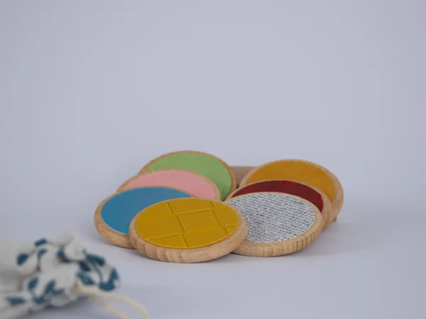 Fichas Sensoriales con Diferentes Texturas + Bolsita